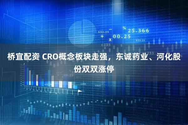 桥宜配资 CRO概念板块走强，东诚药业、河化股份双双涨停